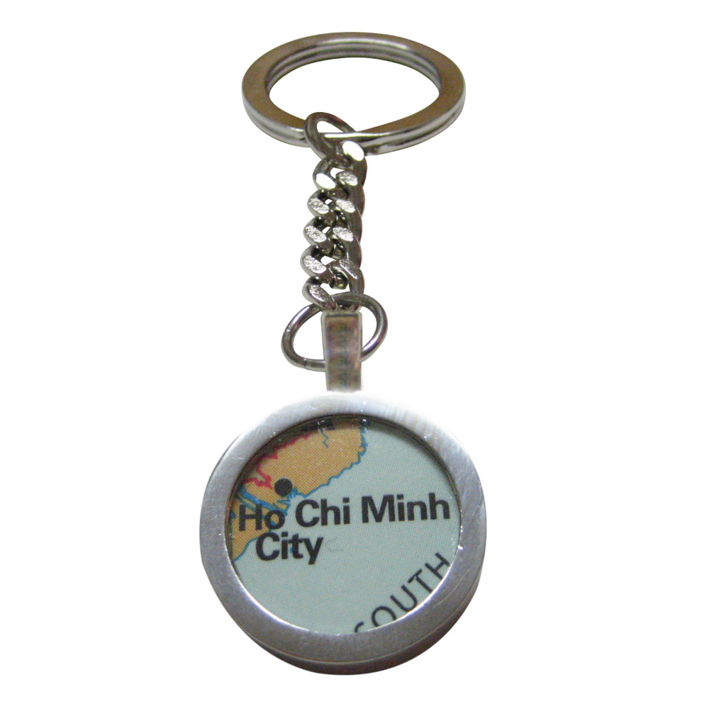 Ho Chi Minh City Vietnam Map Pendant Key Chain
